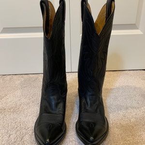 unisex nocona black cowboy boots